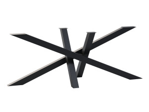 Noga metalowa do stołu Mediolan XL - czarny mat