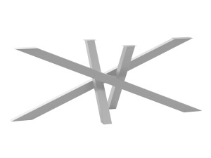 Noga metalowa do stołu Mediolan XL - srebrny