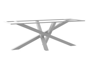 Noga metalowa do stołu pod blat kamienny Mediolan XL - srebrny