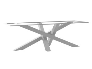 Noga metalowa do stołu pod blat kamienny Mediolan Heavy XXL - srebrny