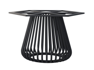 Noga metalowa pod blat kamienny Tulip - czarny mat