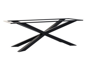 Noga metalowa do stołu pod blat kamienny Pająk XL - czarny mat