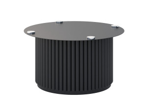 Podstawa metalowa do stolika pod blat szklany Toro XL - czarny mat