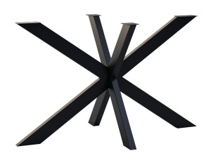 Noga metalowa do stołu Cross M - czarny mat