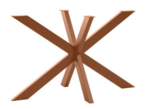 Noga metalowa do stołu Cross M - miedziany