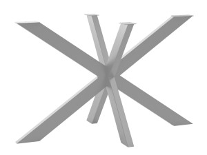 Noga metalowa do stołu Cross M - srebrny