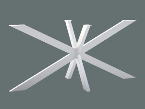 Podstawa do stołu Cross L - biały matowy