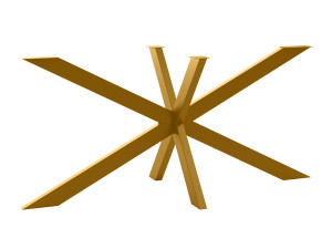 Podstawa do stołu Cross L - złoty