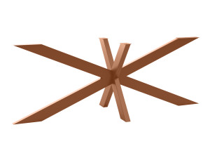 Podstawa do stołu Cross XXL - miedziany
