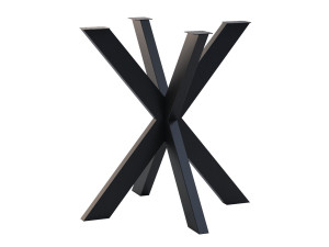 Noga metalowa do stołu Cross S - czarny mat