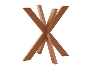 Noga metalowa do stołu Cross S - miedziany