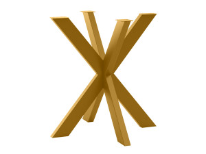 Noga metalowa do stołu Cross S - złoty