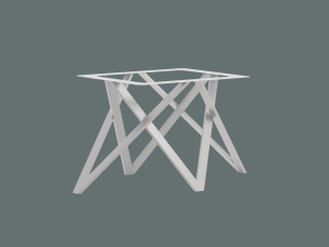 Stelaż do stołu Vertex Loft - biały matowy