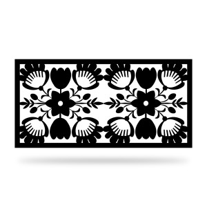 Panel ogrodzeniowy dekoracyjny F 01