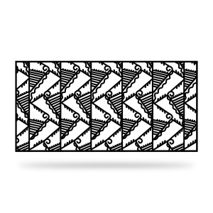 Panel ogrodzeniowy dekoracyjny F 04