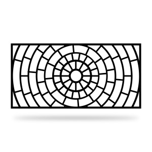 Panel ogrodzeniowy dekoracyjny GEO 26