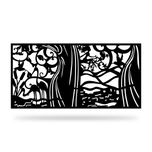 Panel ogrodzeniowy dekoracyjny NAT 02