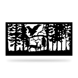 Panel ogrodzeniowy dekoracyjny NAT 08