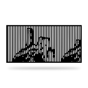 Panel ogrodzeniowy dekoracyjny NAT 25