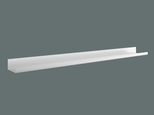 Półka metalowa łazienkowa 100 cm - biały matowy