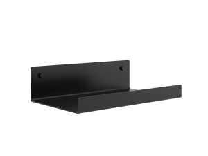 Półka metalowa łazienkowa 20 cm - czarny mat