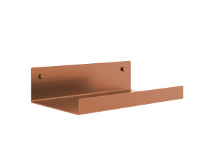 Półka metalowa łazienkowa 20 cm - miedziany
