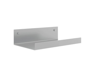 Półka metalowa łazienkowa 20 cm - srebrny