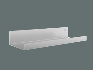 Półka metalowa łazienkowa 30 cm - biały matowy