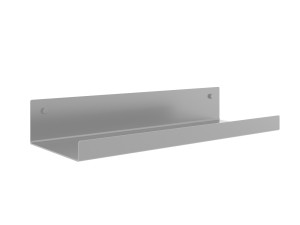 Półka metalowa łazienkowa 30 cm - srebrny