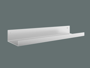 Półka metalowa łazienkowa 40 cm - biały matowy