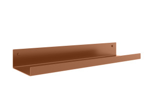 Półka metalowa łazienkowa 40 cm - miedziany