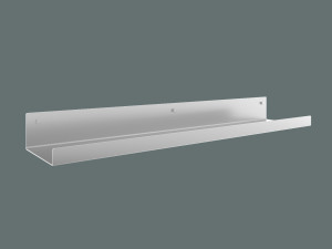 Półka metalowa łazienkowa 50 cm - biały matowy