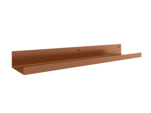 Półka metalowa łazienkowa 50 cm - miedziany