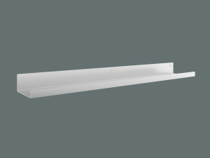Półka metalowa łazienkowa 70 cm - biały matowy