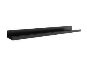 Półka metalowa łazienkowa 70 cm - czarny mat