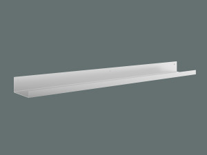 Półka metalowa łazienkowa 80 cm - biały matowy