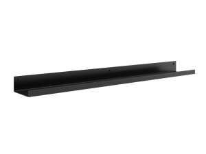 Półka metalowa łazienkowa 80 cm - czarny mat