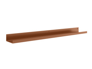 Półka metalowa łazienkowa 80 cm - miedziany