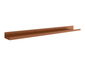 Półka metalowa łazienkowa 90 cm - miedziany