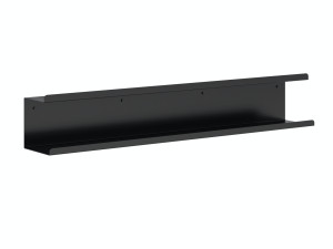 Podwójna półka łazienkowa ze stali nierdzewnej Bilevel 100 cm - czarny mat