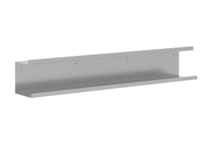 Podwójna półka łazienkowa ze stali nierdzewnej Bilevel 100 cm - srebrny