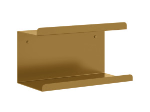 Podwójna metalowa półka ścienna Bilevel 30 cm - złoty