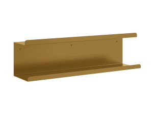 Podwójna metalowa półka ścienna Bilevel 60 cm - złoty