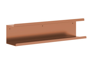 Podwójna półka łazienkowa ze stali nierdzewnej Bilevel 70 cm - miedziany