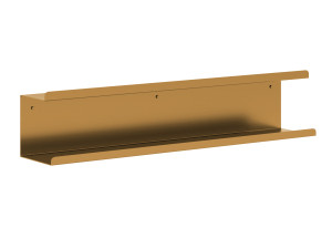 Podwójna półka łazienkowa ze stali nierdzewnej Bilevel 80 cm - złoty