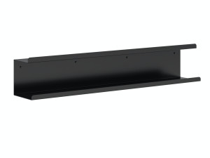 Podwójna półka łazienkowa ze stali nierdzewnej Bilevel 90 cm - czarny mat