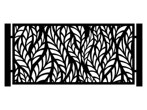 Przęsło ogrodzeniowe Alessia 200×100 cm - biały matowy