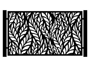 Przęsło ogrodzeniowe Alessia 200×120 cm - biały matowy