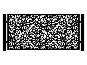 Przęsło ogrodzeniowe Nicola 200×100 cm - biały matowy