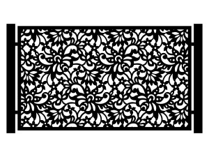 Przęsło ogrodzeniowe Nicola 200×120 cm - biały matowy